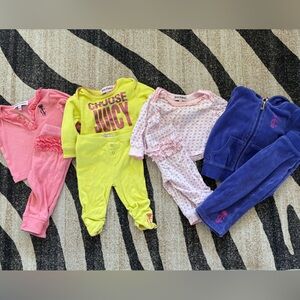 Juicy Couture Kids Matching Sets - Pink, Yellow, Blue